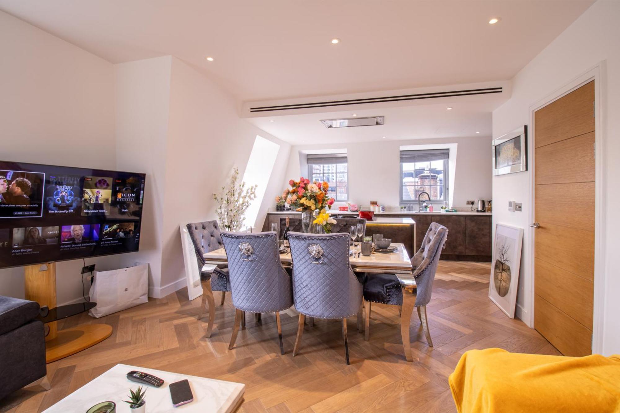 Elegant 3-Bedroom Penthouse In Marble Arch 70 Londýn Exteriér fotografie
