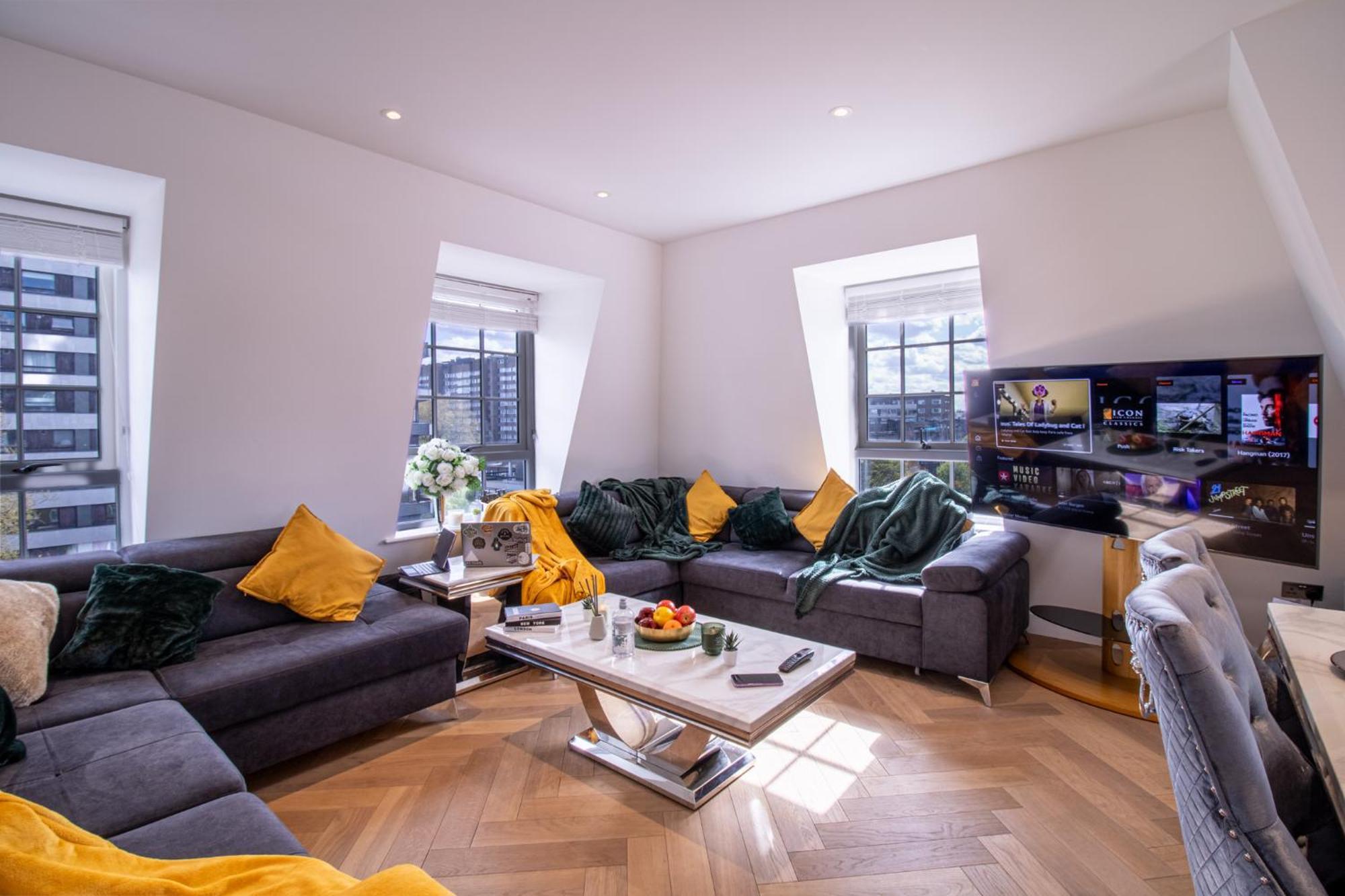 Elegant 3-Bedroom Penthouse In Marble Arch 70 Londýn Exteriér fotografie