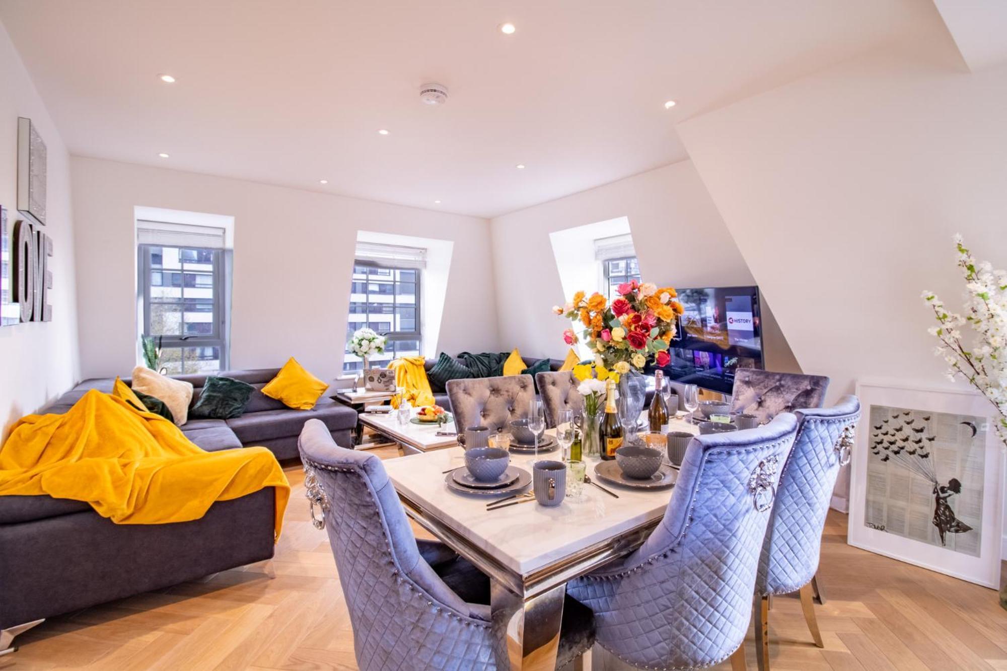 Elegant 3-Bedroom Penthouse In Marble Arch 70 Londýn Exteriér fotografie